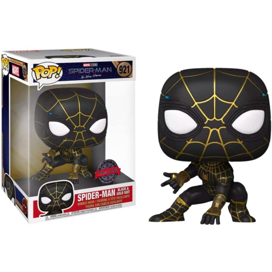 ファンコ FUNKO フィギュア 60660 Funko Pop! Jumbo: SM: Spider-Man Black & Gold Suit - Spider-Man - Col