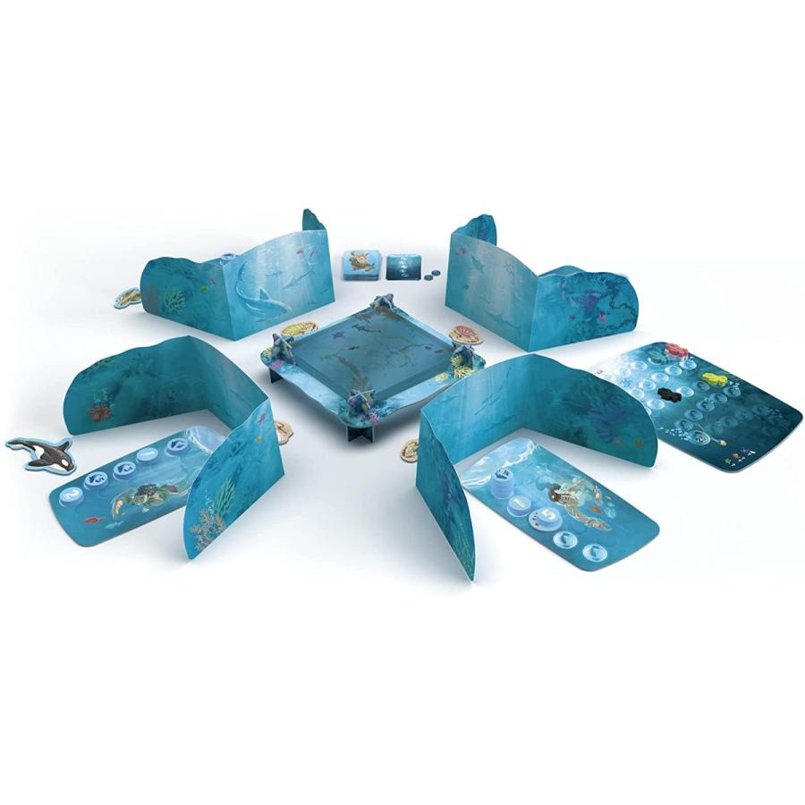 ボードゲーム 英語 アメリカ LUMSDO03 Sit Down! Dive Board Game - Unique Transparent Ocean Cards, Puの画像