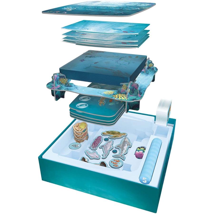 ボードゲーム 英語 アメリカ LUMSDO03 Sit Down! Dive Board Game - Unique Transparent Ocean Cards, Puの画像