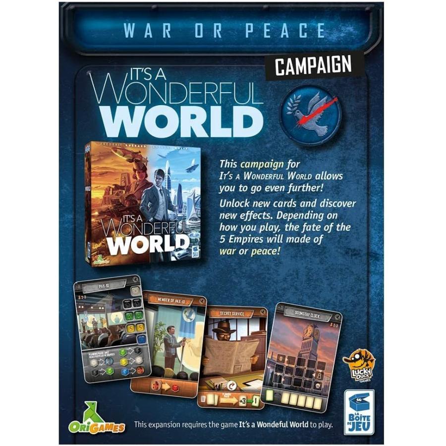 ボードゲーム 英語 アメリカ LKYIWWR02EN It's a Wonderful World: War or Peaceの画像