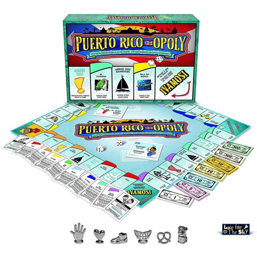 ボードゲーム 英語 アメリカ PR Late for the Sky Puerto RICO-OPOLY, Multi