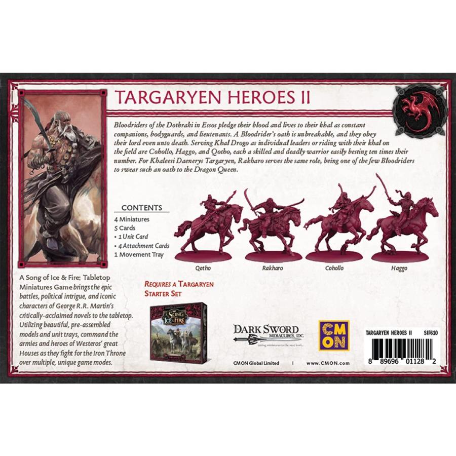 ボードゲーム 英語 アメリカ CMND0168 A Song of Ice and Fire Tabletop Miniatures Targaryen Heroes IIの画像