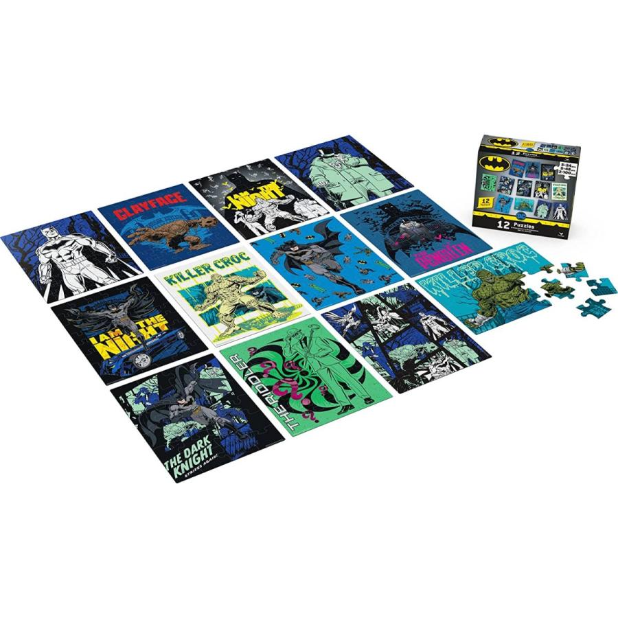 ジグソーパズル 海外製 アメリカ 6063956 Spin Master Games， DC Comics， Batman Puzzles 12-Pack， Kid_1