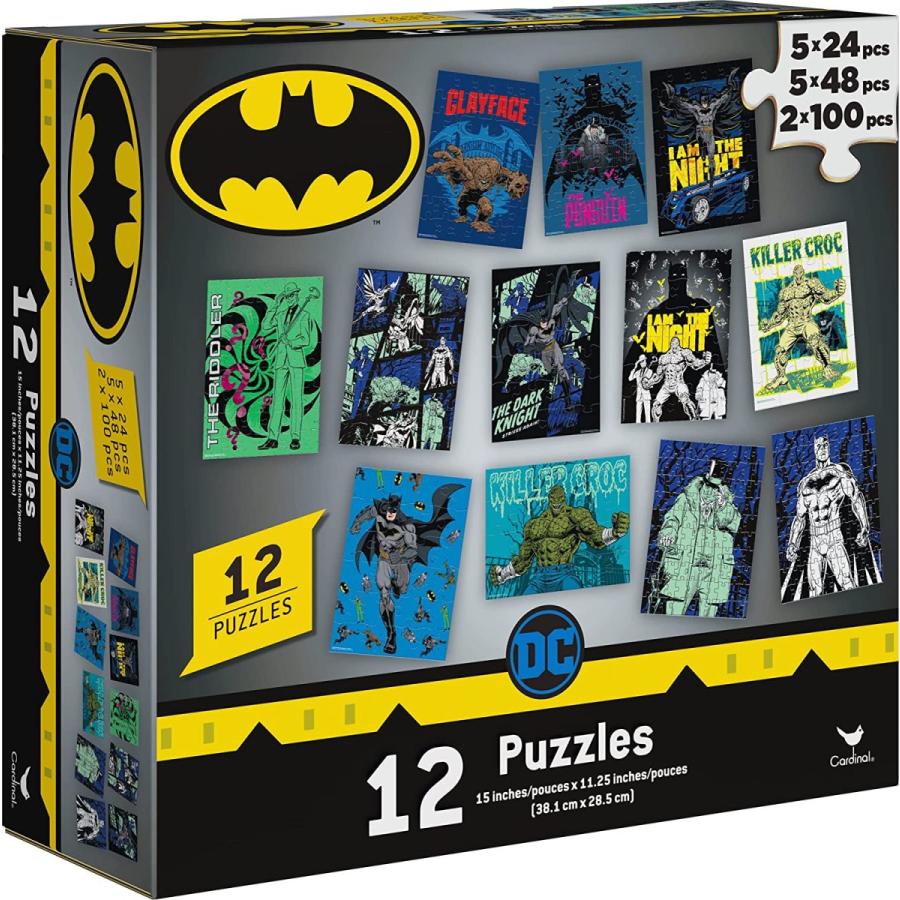 ジグソーパズル 海外製 アメリカ 6063956 Spin Master Games， DC Comics， Batman Puzzles 12-Pack， Kid_3