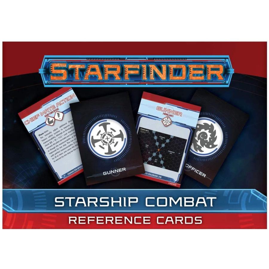 ボードゲーム 英語 アメリカ PZO7418 Starfinder Starship Combat Reference Cardsの画像