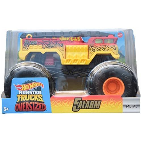 ホットウィール マテル ミニカー FYJ83 Hot Wheels Monster Trucks 5 Alarm - 1:24 Scale Oversized [Y