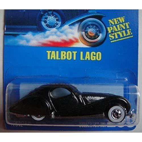 ホットウィール マテル ミニカー HOT WHEELS BLACK TALBOT LAGO #250 ALL BLUE CARD WHITE WALLの画像