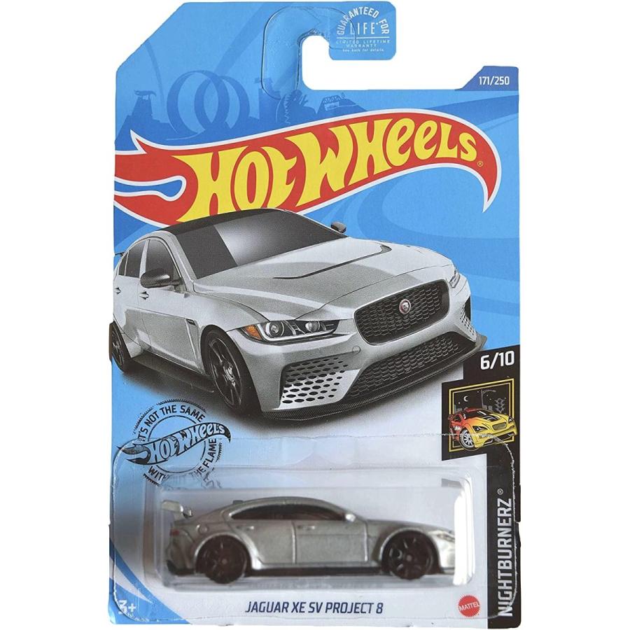ホットウィール Hot Wheels ジャガー XE SV プロジェクト8 ナイトバナーズ6/10 171/250 シルバー Jaguar ビ