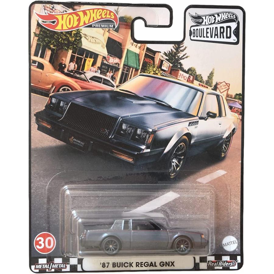 ホットウィール マテル ミニカー GJT68 Hot Wheels '87 Buick Regal GNX - Boulevard - Premium [Gray]