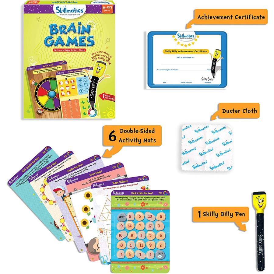 Skillmatics スキルマティクス アメリカ SKILL04BGS Skillmatics Educational Game - Brain Games， Reusa_1