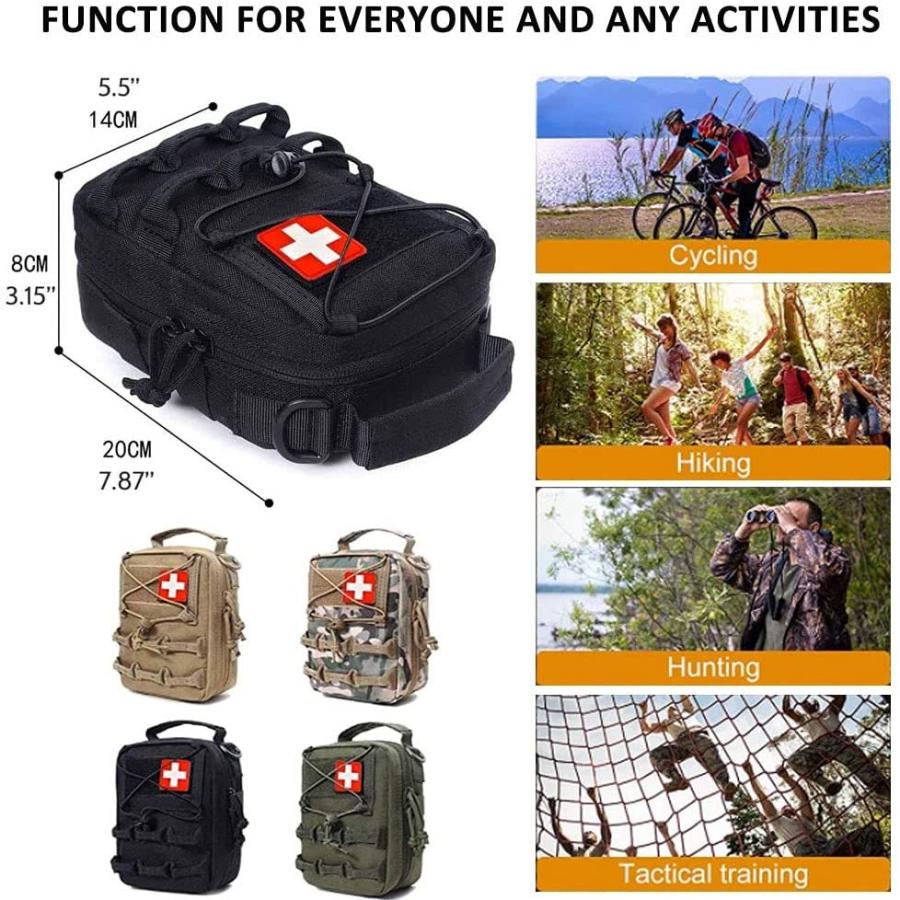 タクティカルポーチ ミリタリーポーチ サバイバルゲーム Ifak Pouch Molle, First Aid Poucの画像