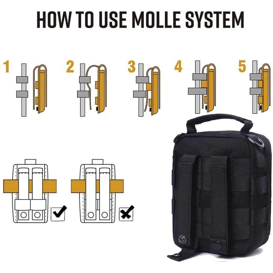 タクティカルポーチ ミリタリーポーチ サバイバルゲーム Ifak Pouch Molle, First Aid Poucの画像