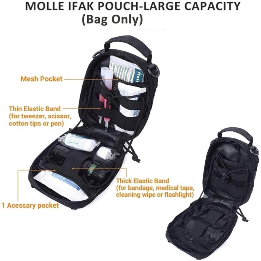 タクティカルポーチ ミリタリーポーチ サバイバルゲーム Ifak Pouch Molle, First Aid Poucの画像