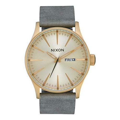腕時計 ニクソン アメリカ A105-2982-00 NIXON Unisex Adult Analogue Quartz Watch with Leather Strap A