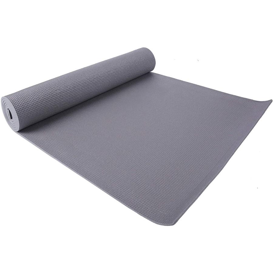 ヨガマット フィットネス BFGY-P1GY Fitvids 1/4-Inch High Density Thick Non Slip Yoga Mat with Knee Pの画像