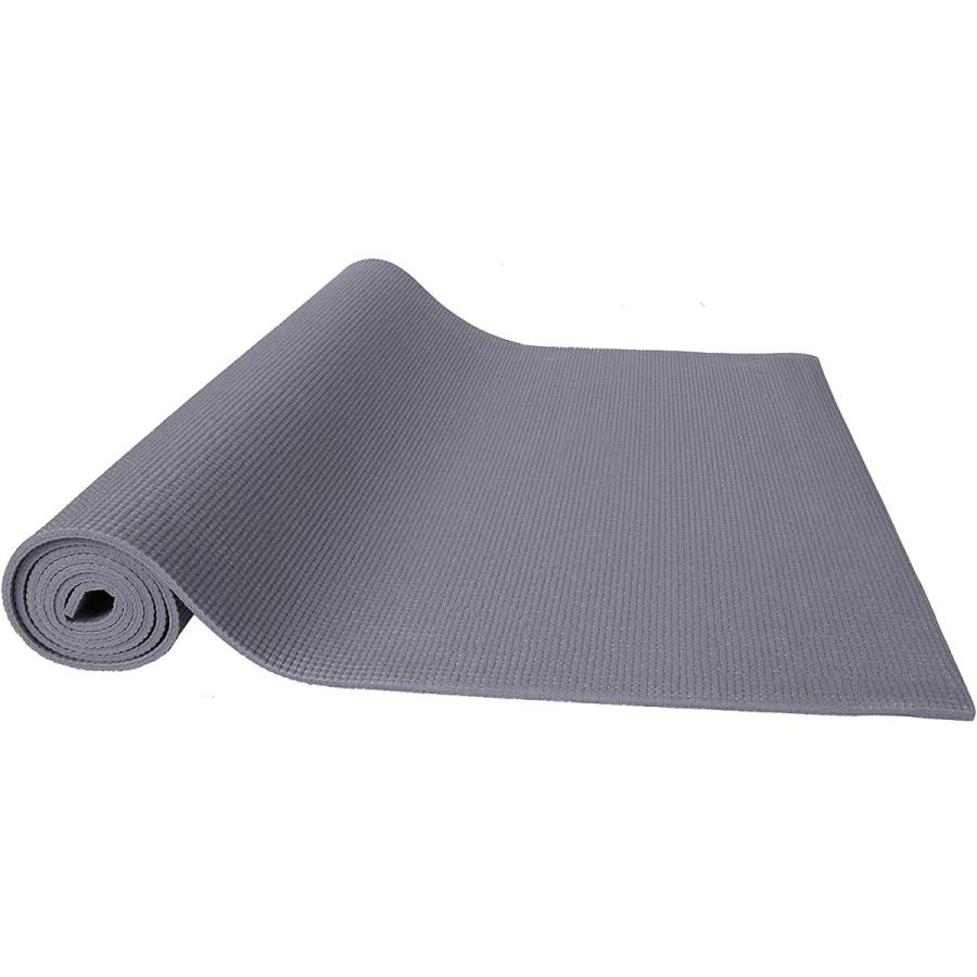 ヨガマット フィットネス BFGY-P1GY Fitvids 1/4-Inch High Density Thick Non Slip Yoga Mat with Knee Pの画像