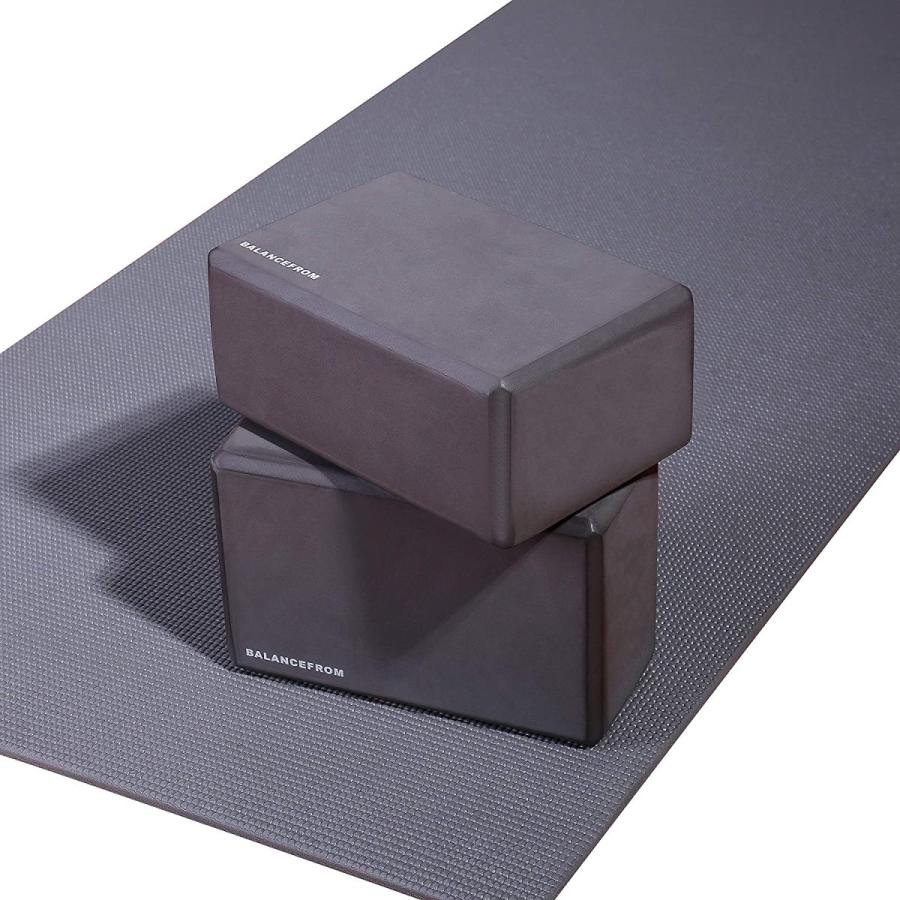 ヨガマット フィットネス BFGY-P1GY Fitvids 1/4-Inch High Density Thick Non Slip Yoga Mat with Knee Pの画像