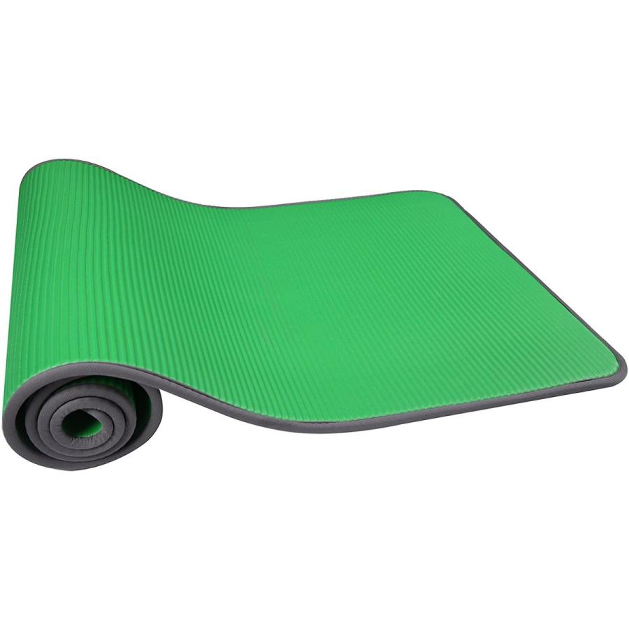 ヨガマット フィットネス BFGP-10GR Fitvids All-Purpose 2/5-Inch (10mm) Extra Thick High Density Antiの画像