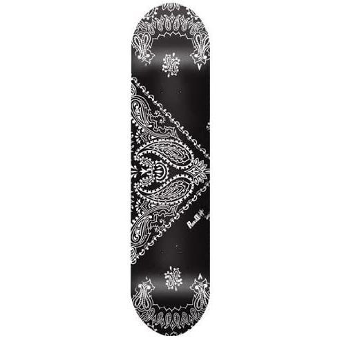 デッキ スケボー スケートボード 030-bandana-Black-7.75