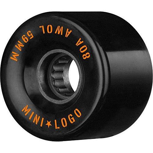ウィール タイヤ スケボー WSBAMLA598004X4 Mini Logo? A.W.O.L 59mm X 80a Black