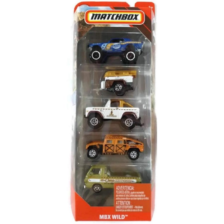 マッチボックス マテル ミニカー Matchbox 2019 MBX Wild 5-Pack (Custom 1968 Mustang Mudstanger, Tr