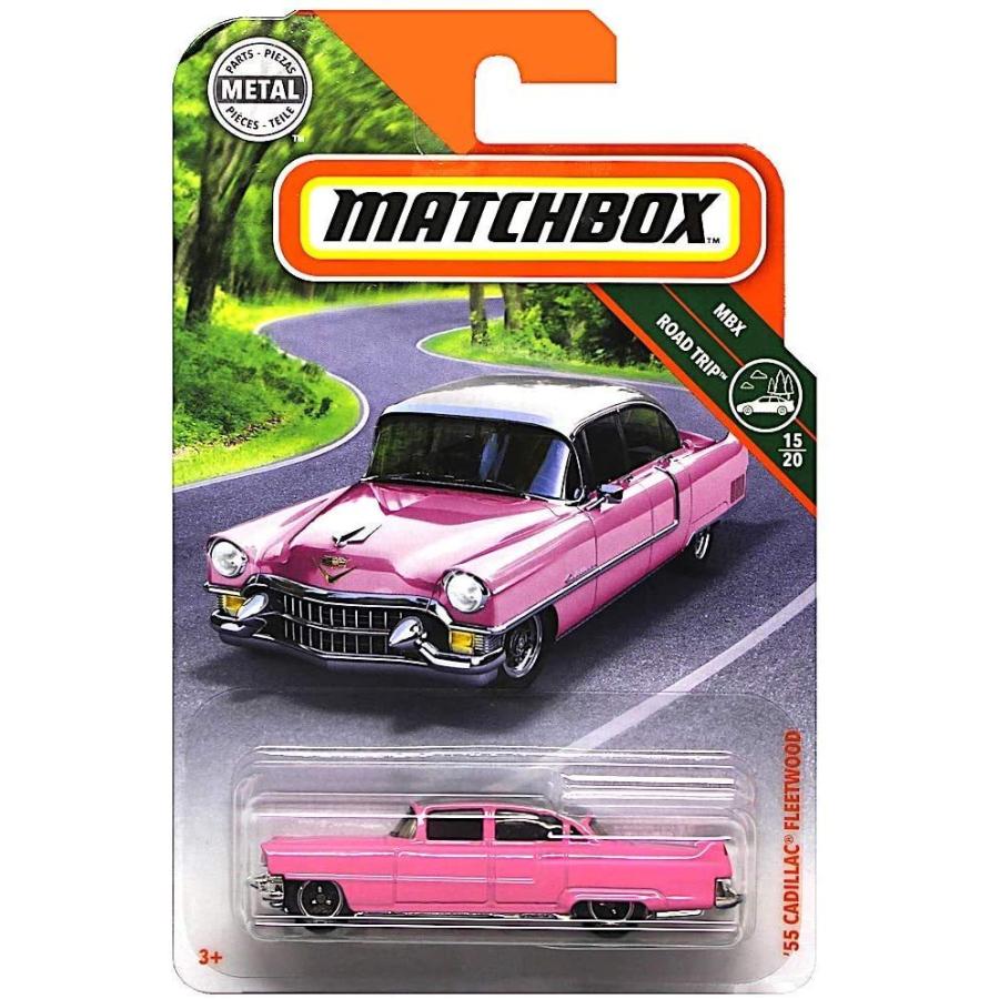 マッチボックス マテル ミニカー 465312 Matchbox 2019 MBX Road Trip ´55 Cadillac Fleetwood 11/100，