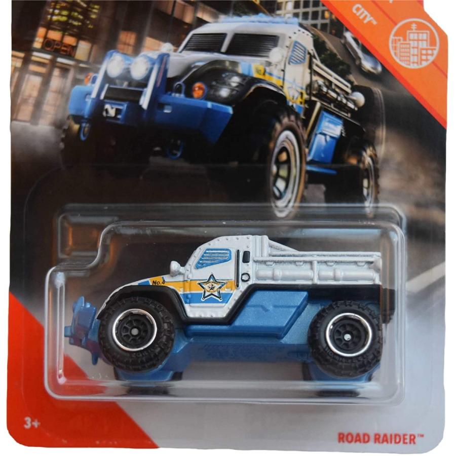 マッチボックス マテル ミニカー gkk74 Matchbox City Road Raider 23/100, White/Blueの画像