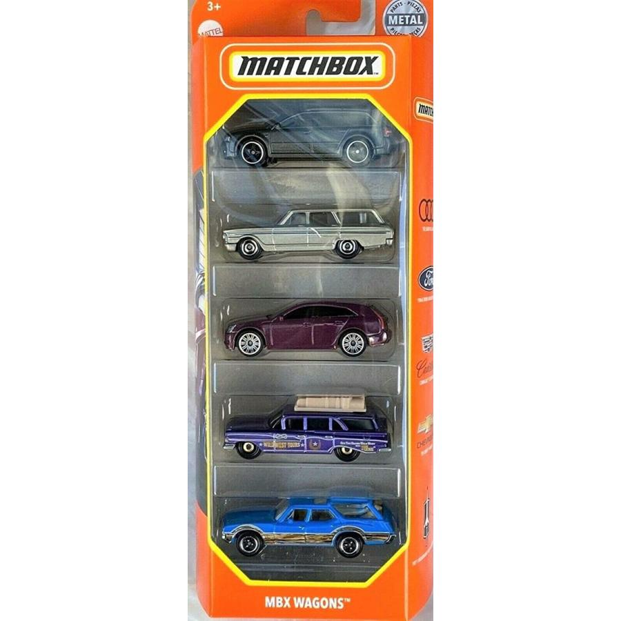マッチボックス マテル ミニカー GVY42 Matchbox MBX Wagons 5 Pack Set (1:64 Scale)