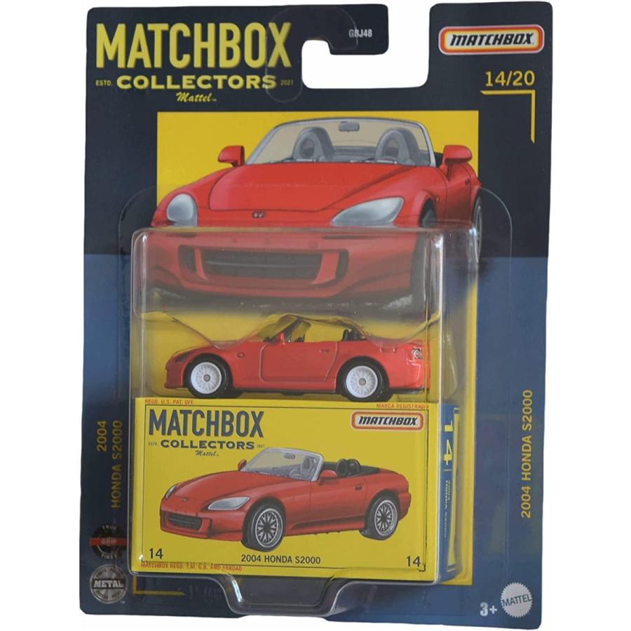 マッチボックス マテル ミニカー 887961716535 Matchbox 2004 Hon - da S2000, [red] Collectors Serie