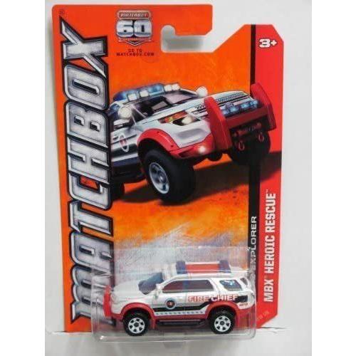 マッチボックス マテル ミニカー 2013 Matchbox - MBX Heroic Rescue - Ford Explorer Fire Chief (72