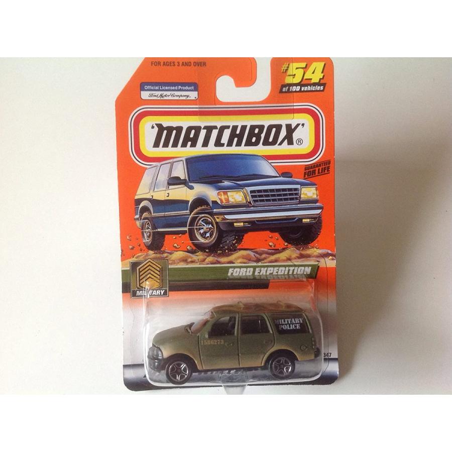 マッチボックス マテル ミニカー Matchbox CHASE Military Ford Expedition Olive Green #54 With Matc