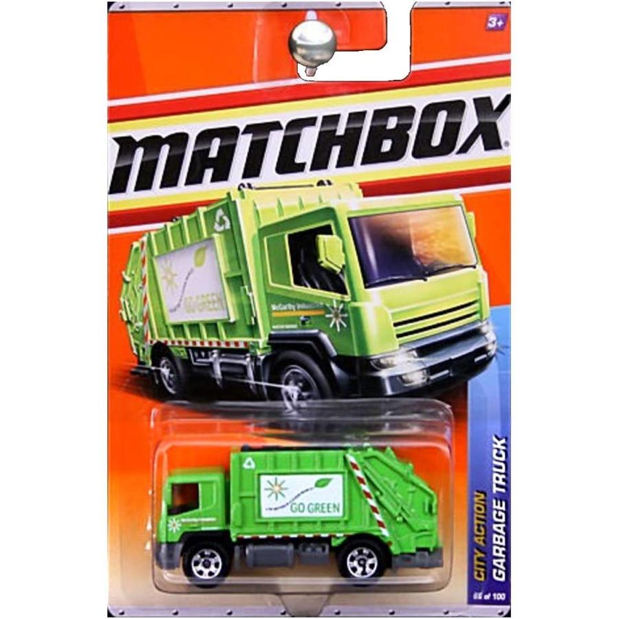 マッチボックス マテル ミニカー na Matchbox 2011 City Action Go Green Garbage Truck Trash Recycle