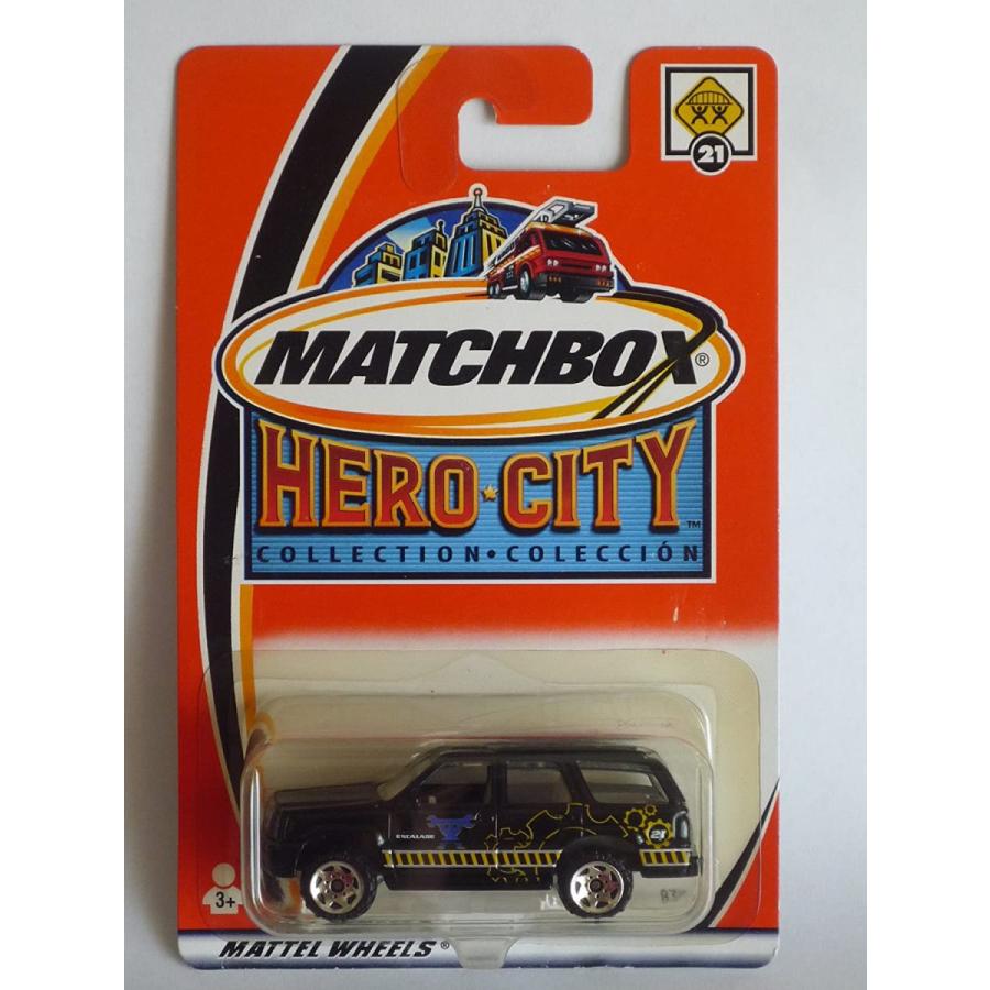 マッチボックス マテル ミニカー 97679-0718 Matchbox 2002 Hero City Collection Black Cadillac Esca