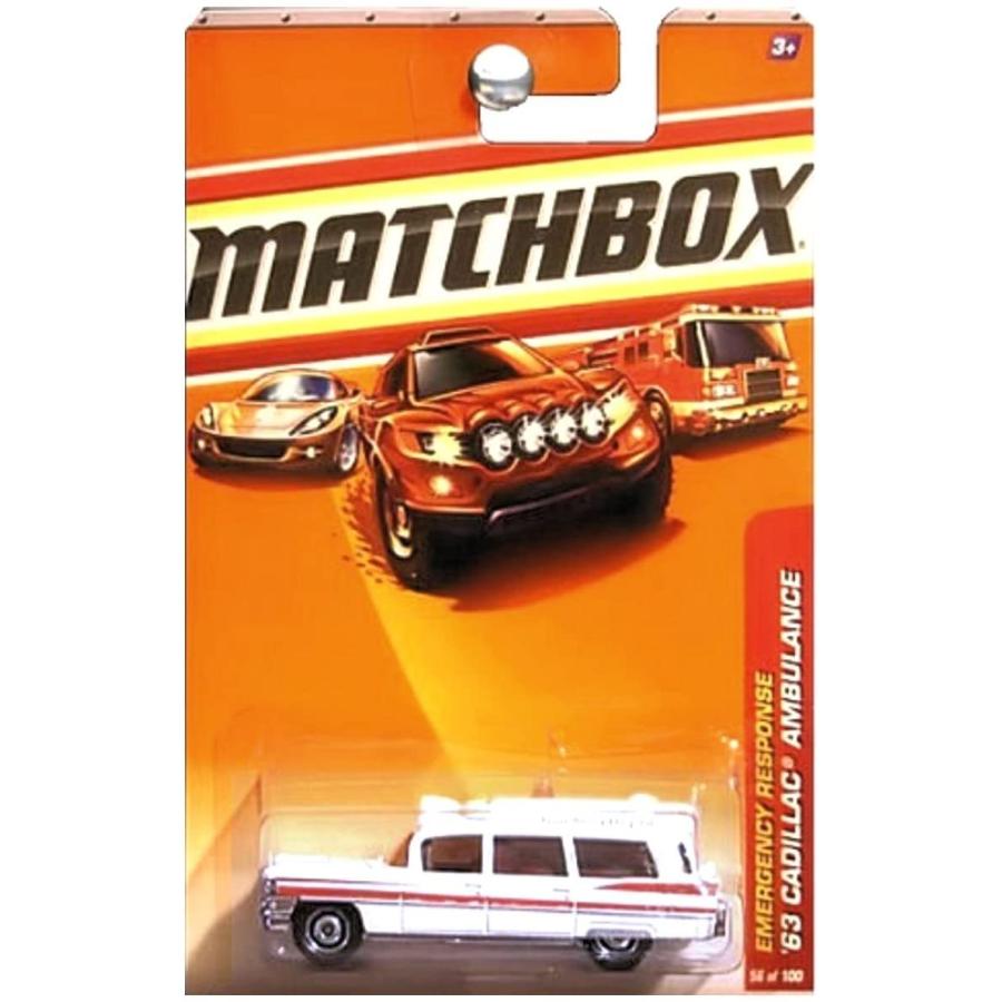 マッチボックス マテル ミニカー Matchbox 2010 Emergency Response 1963 Cadillac Ambulance Mercy Ho