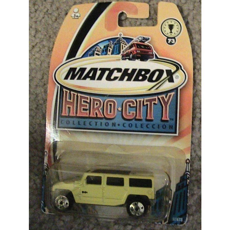 マッチボックス マテル ミニカー Matchbox Hero City Collection Yellow Hummer H2 SUV Concept #73