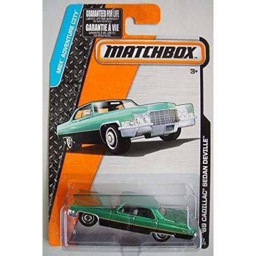 マッチボックス マテル ミニカー 30782 MATCHBOX MBX ADVENTURE CITY BLACK/GREEN '69 CADILLAC SEDAN