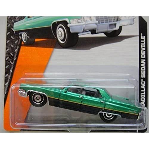 マッチボックス マテル ミニカー 30782 MATCHBOX MBX ADVENTURE CITY BLACK/GREEN '69 CADILLAC SEDANの画像