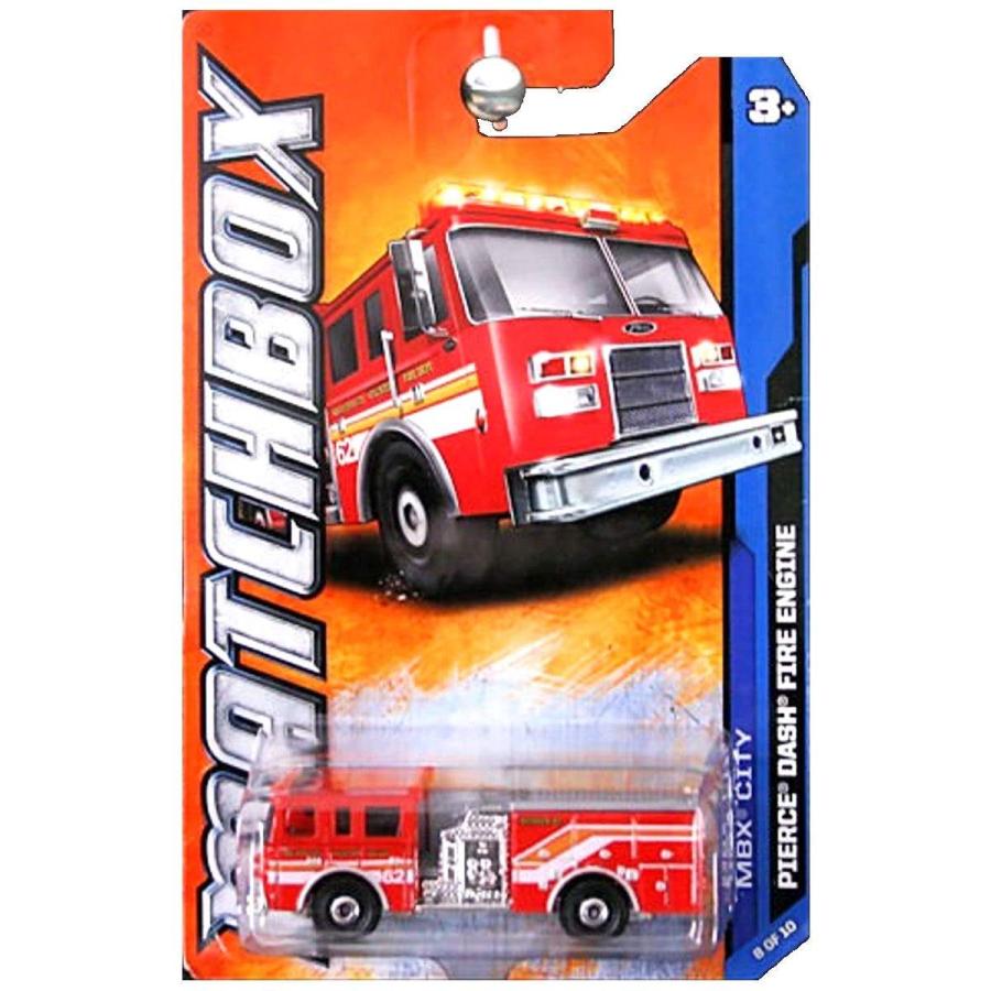 マッチボックス マテル ミニカー MATCHBOX 2011 MATCHBOX PIERCE DASH FIRE TRUCK 28/120 8 OF 10 IN S