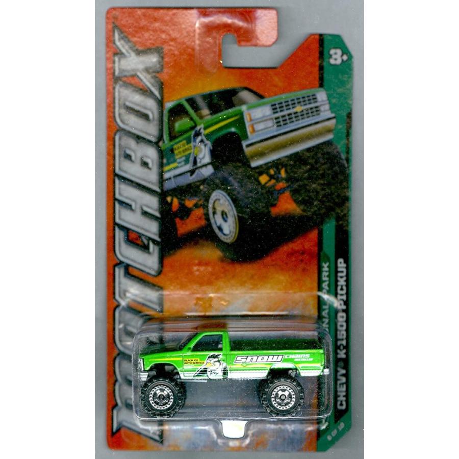 マッチボックス マテル ミニカー Matchbox 2012-116 MBX National Park Chevy K-1500 Pickup GREEN 1:6