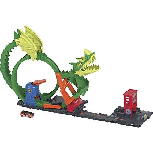 ホットウィール マテル ミニカー HJV70 Hot Wheels Toy Car Track Set