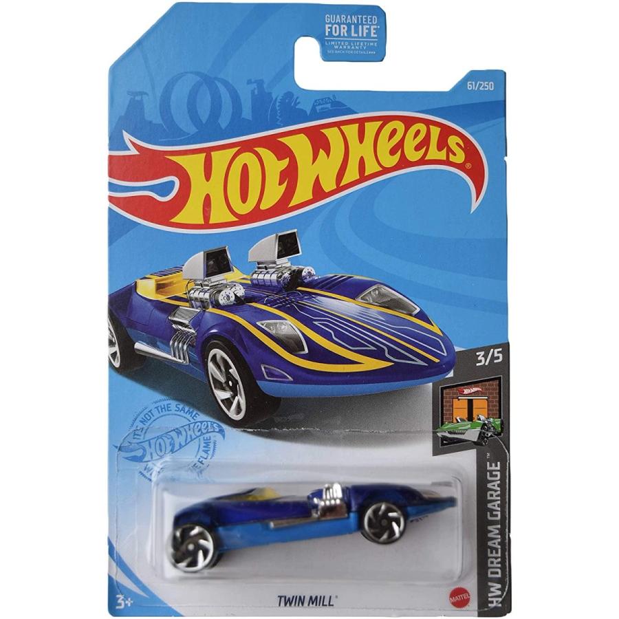 ホットウィール マテル ミニカー L2593 Hot Wheels Twin Mill - Dream Garage 3/5 - Blue 61/250 乗り物、ミニチュア-おもちゃ