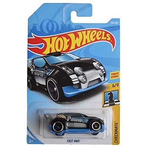 ホットウィール マテル ミニカー L2593 Hot Wheels Fast 4WD, [Black] Checkmate 6/9