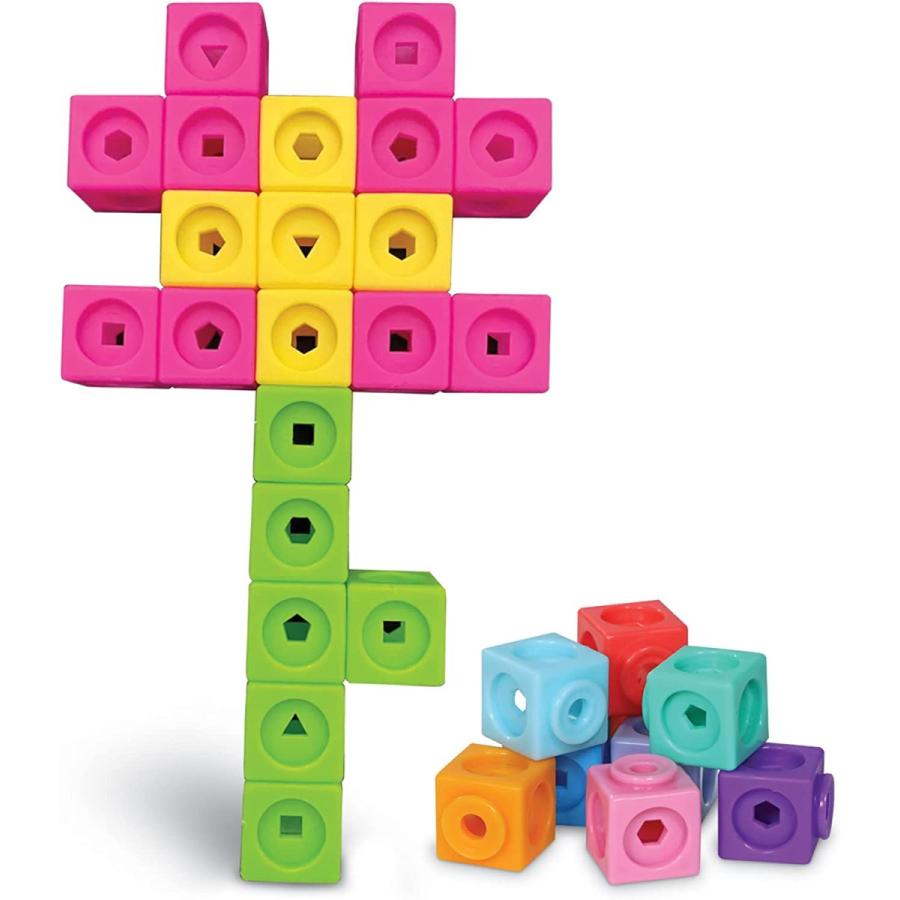 知育玩具 パズル ブロック LER9334 Learning Resources MathLink Cubes Kindergarten Math Activity Set M