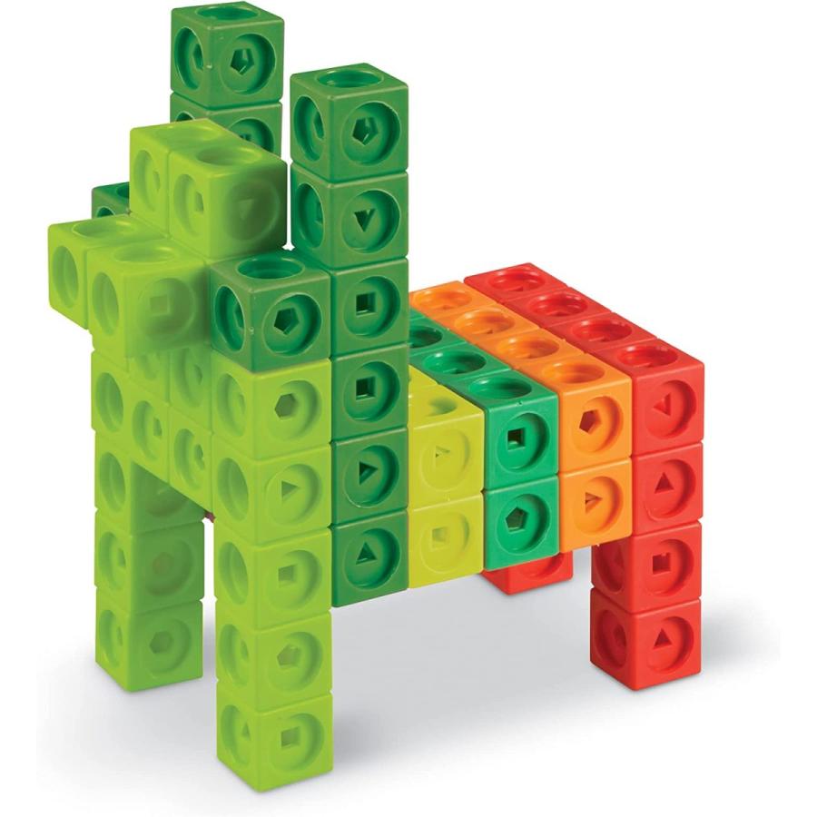 知育玩具 パズル ブロック LER9334 Learning Resources MathLink Cubes Kindergarten Math Activity Set M