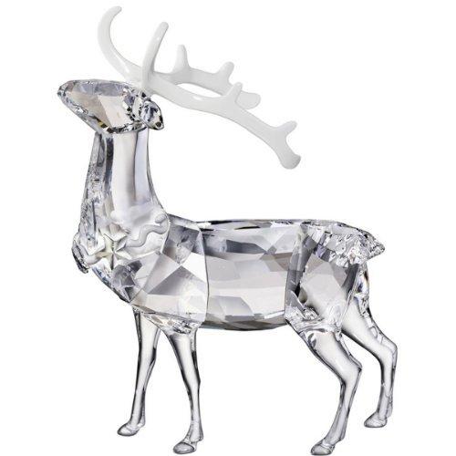 美品　スワロフスキー　鹿　置物　クリスタル　トナカイ　シカ SWAROVSKI スワロフスキー Swarovski クリスタル 『ウィンター