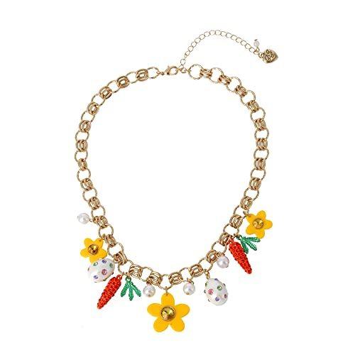 ベッツィ・ジョンソン ネックレス Betsey Johnson 387207GLD966 Betsey Johnson Spring Charm Necklac
