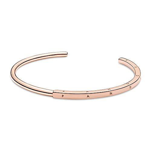パンドラ ブレスレット チャーム 589493C00-1 Pandora Jewelry Signature I-D Open Bangle Bracelet fo