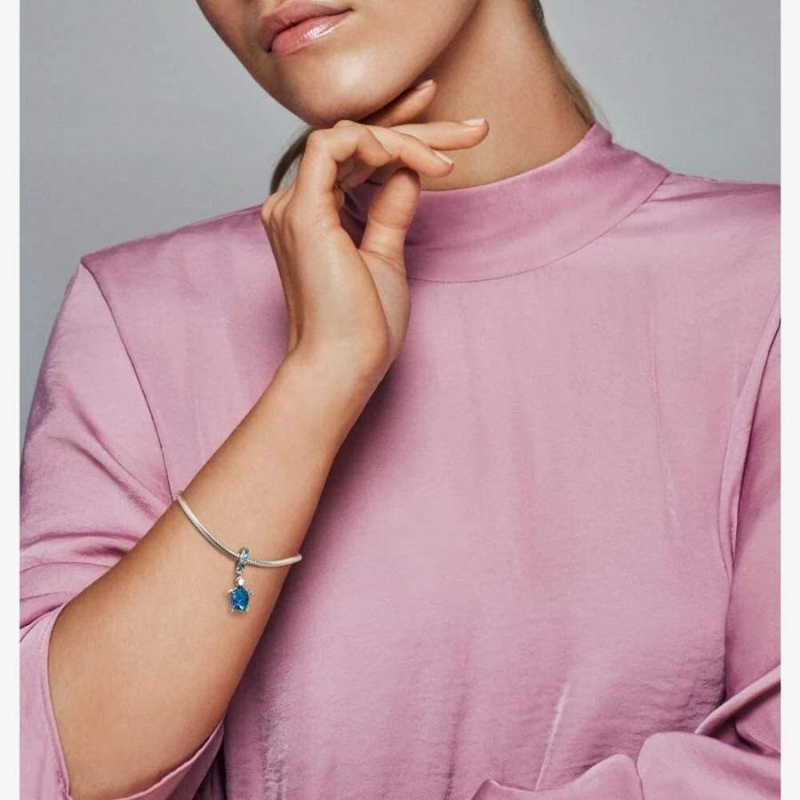 パンドラ ブレスレット チャーム 798939C01 Pandora Murano Glass Blue