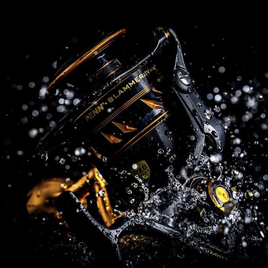 リール ペン Penn SLAIV7500 Slammer IV Spinning Black Gold 28.7 ozの画像