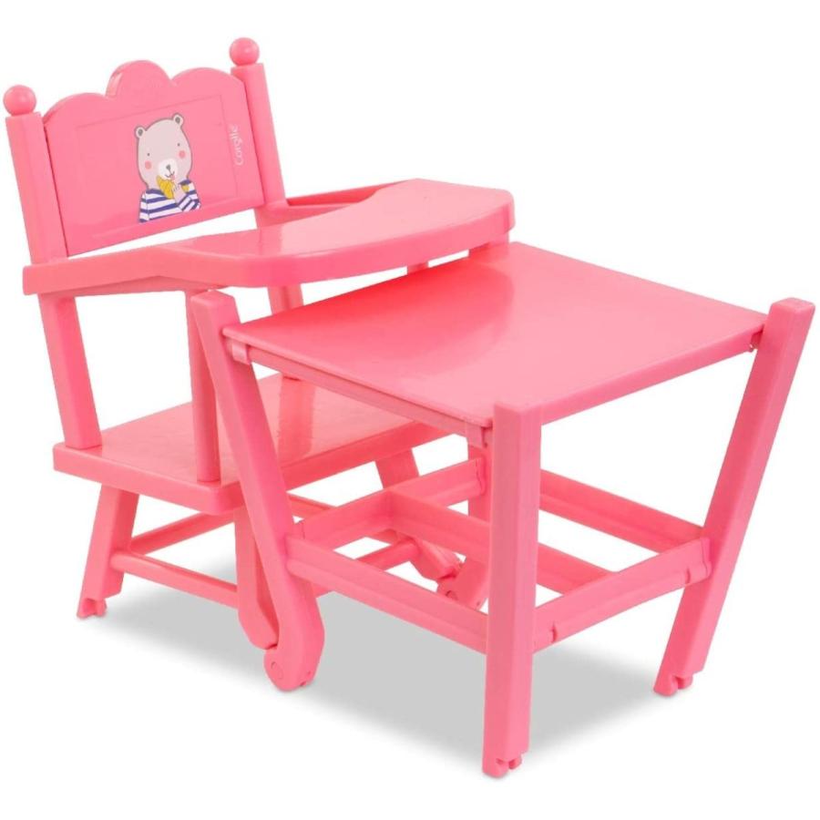 コロール 赤ちゃん 人形 141290 Corolle Baby Doll High Chair - 2-in-1 Design fits 14\" and 17\" Baby Dolの画像